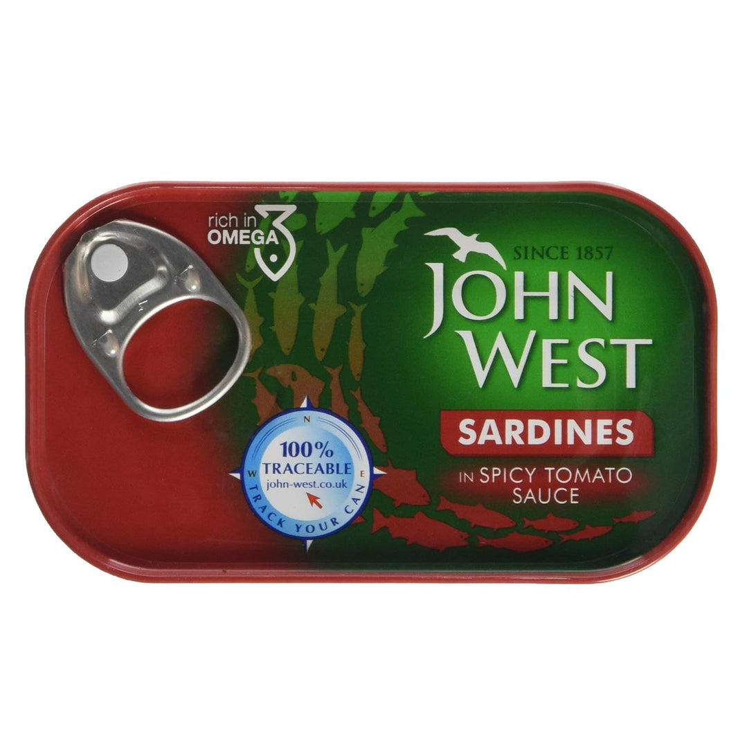 JOHN WEST SARDINES IN TOMATO SAUCE 120 GM
