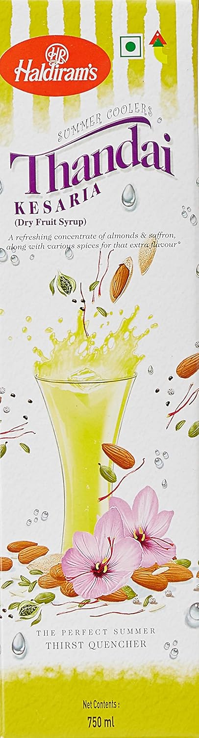 HALDIRAM SYRUP THANDAI KESARIA 750ML