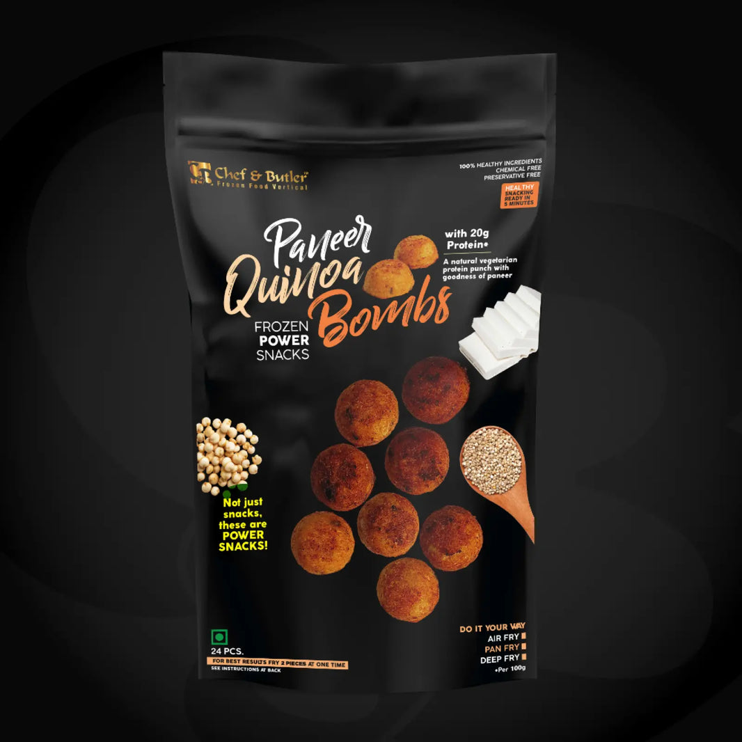 CHEF & BUTTLER PANEER QUINOA BOMBS 200 GM