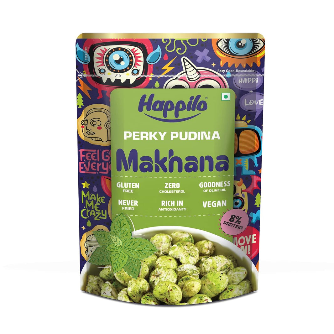 HAPPILO PERKY PUDINA MAKHANA 60 GM