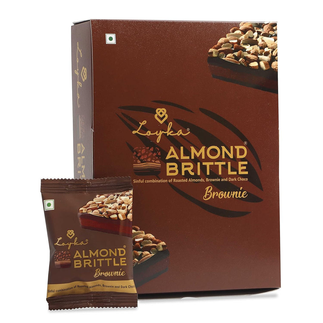 LAYKA ALMOND BRITTLE BROWNIE