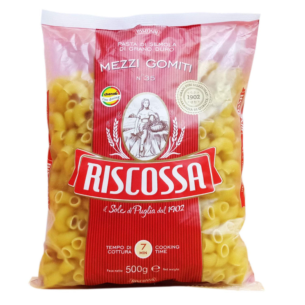 RISCOSSAMEZZI GOMTI PASTA 500 GM