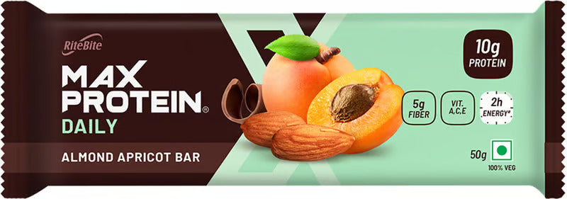 RITE BITE WORKOUT BAR ALMOND APRICOT 50 GM