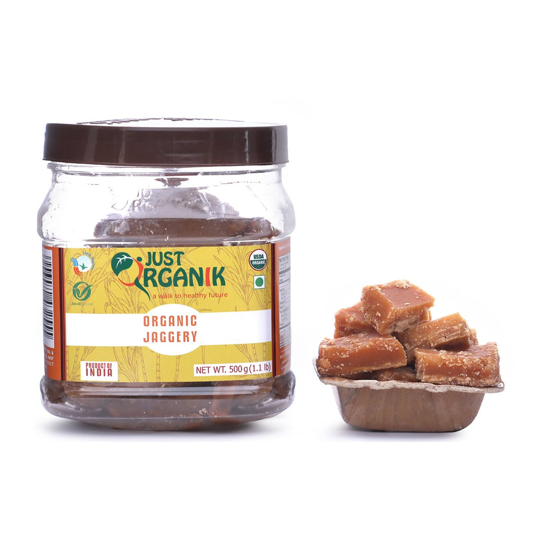 JUST ORGANIK ORGANIC JAGGERY 500G WHOLE