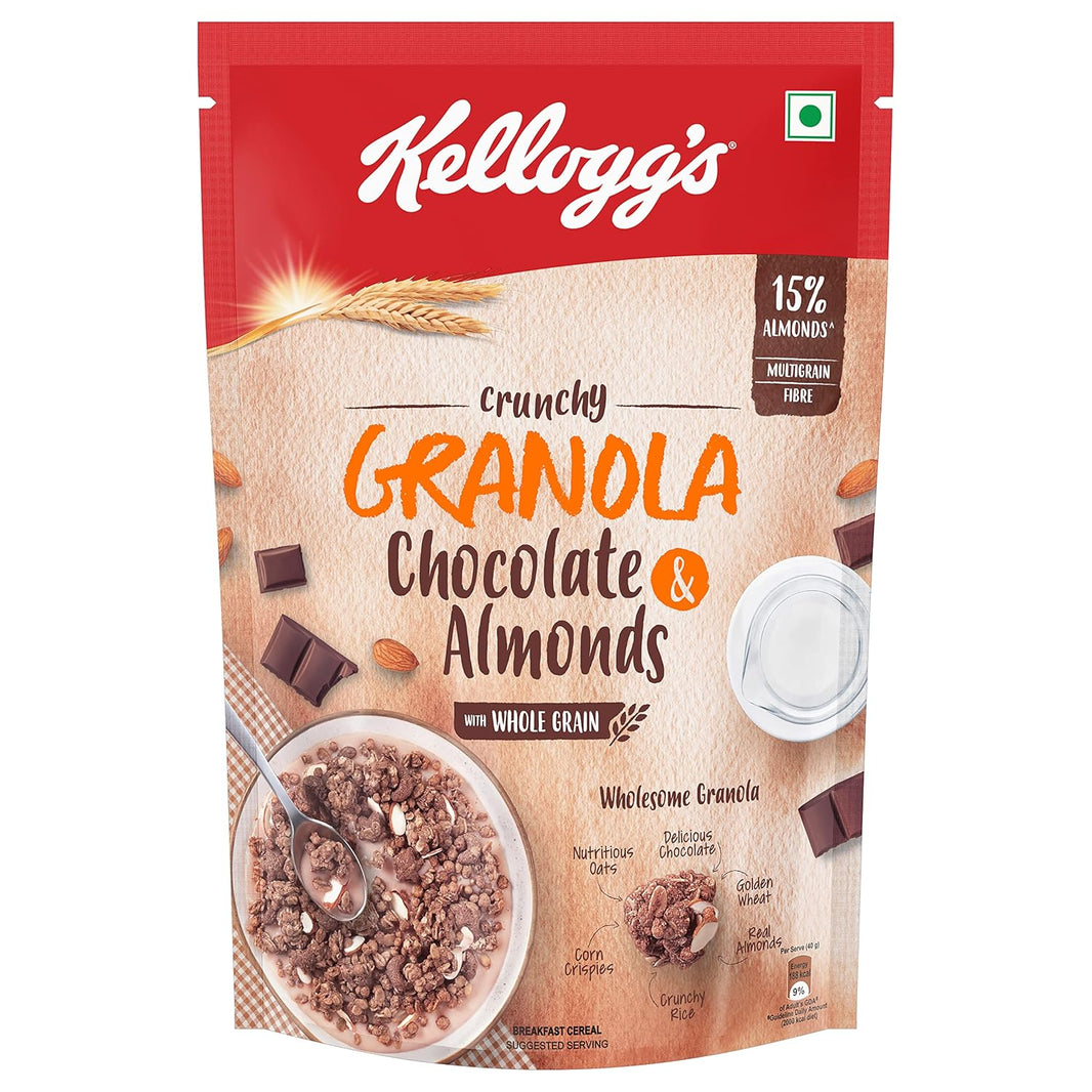 KELLOGS CRUNCHY GRANOLA CHOCLATE & ALMONDS 450 GM