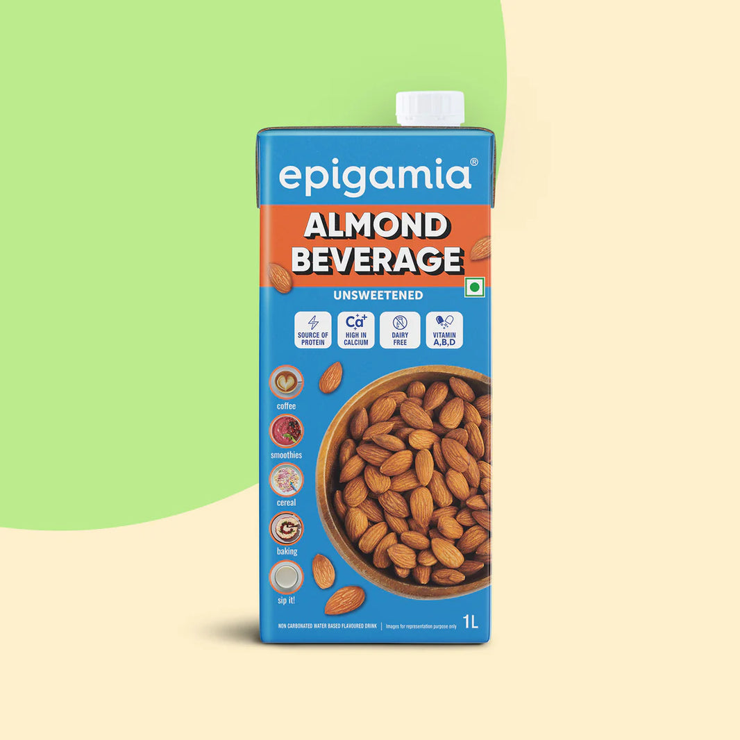 EPIGAMIA ALMOND BEVERAGE UNSWEETENED MILK