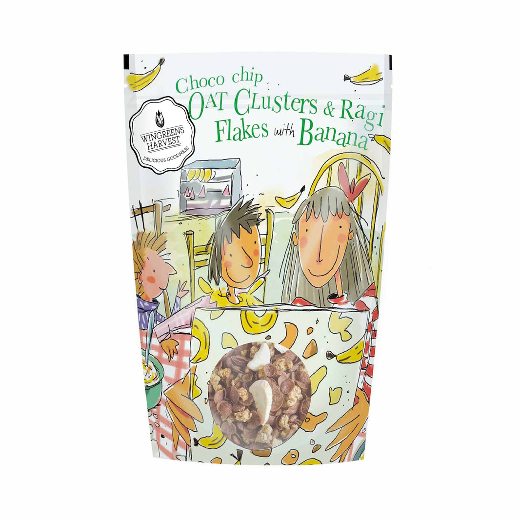 MONSOON HARVEST OAT CLUSTERS & RAGI FLAKES WITH BANANA 350G