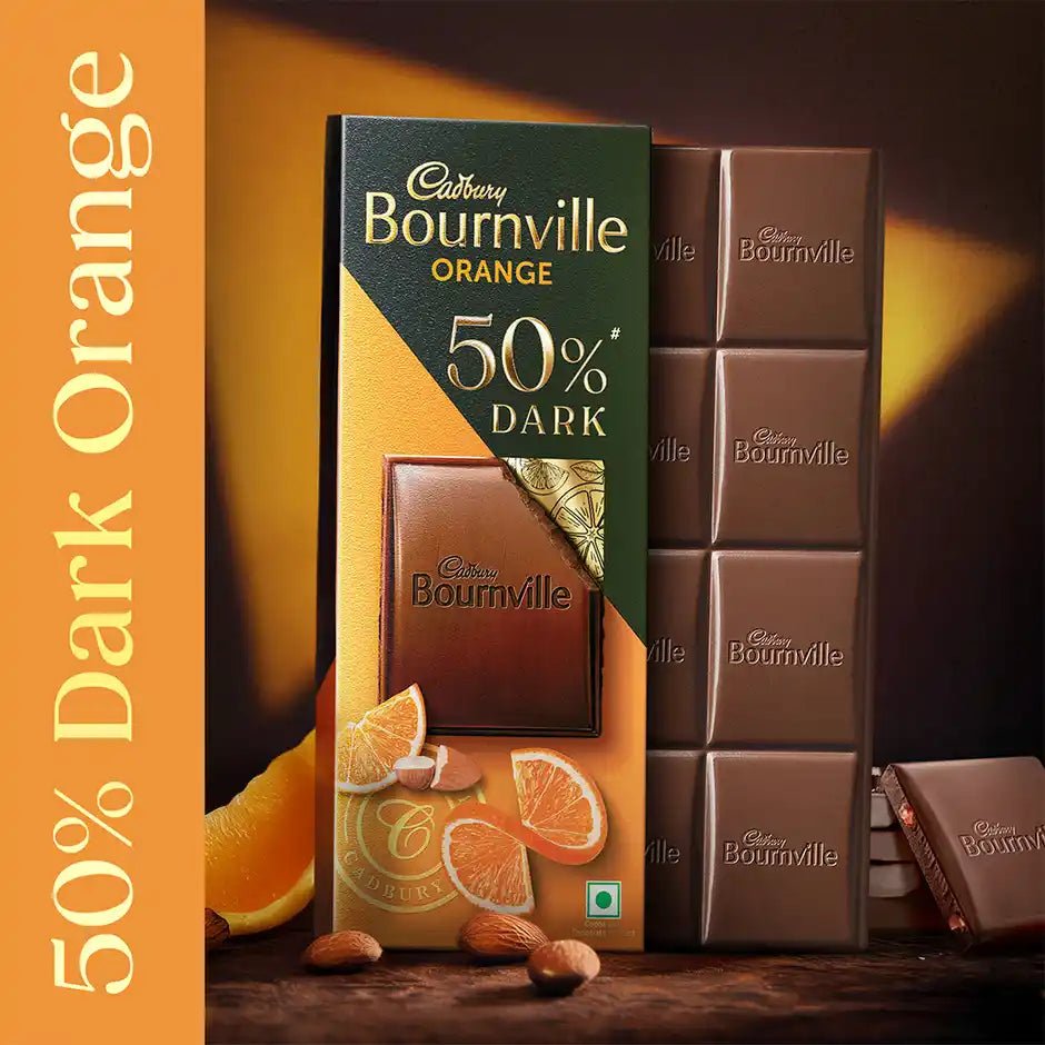 CADBURY 50%DARK ORANGE BOURNVILLE 78 GM