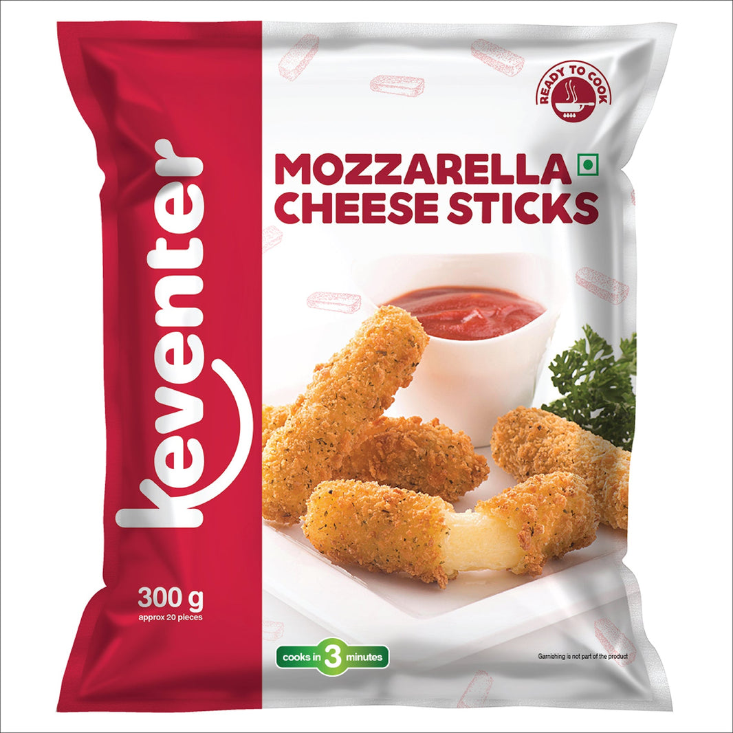 KEVENTER MOZZARELLA CHEESE STICKS 300G