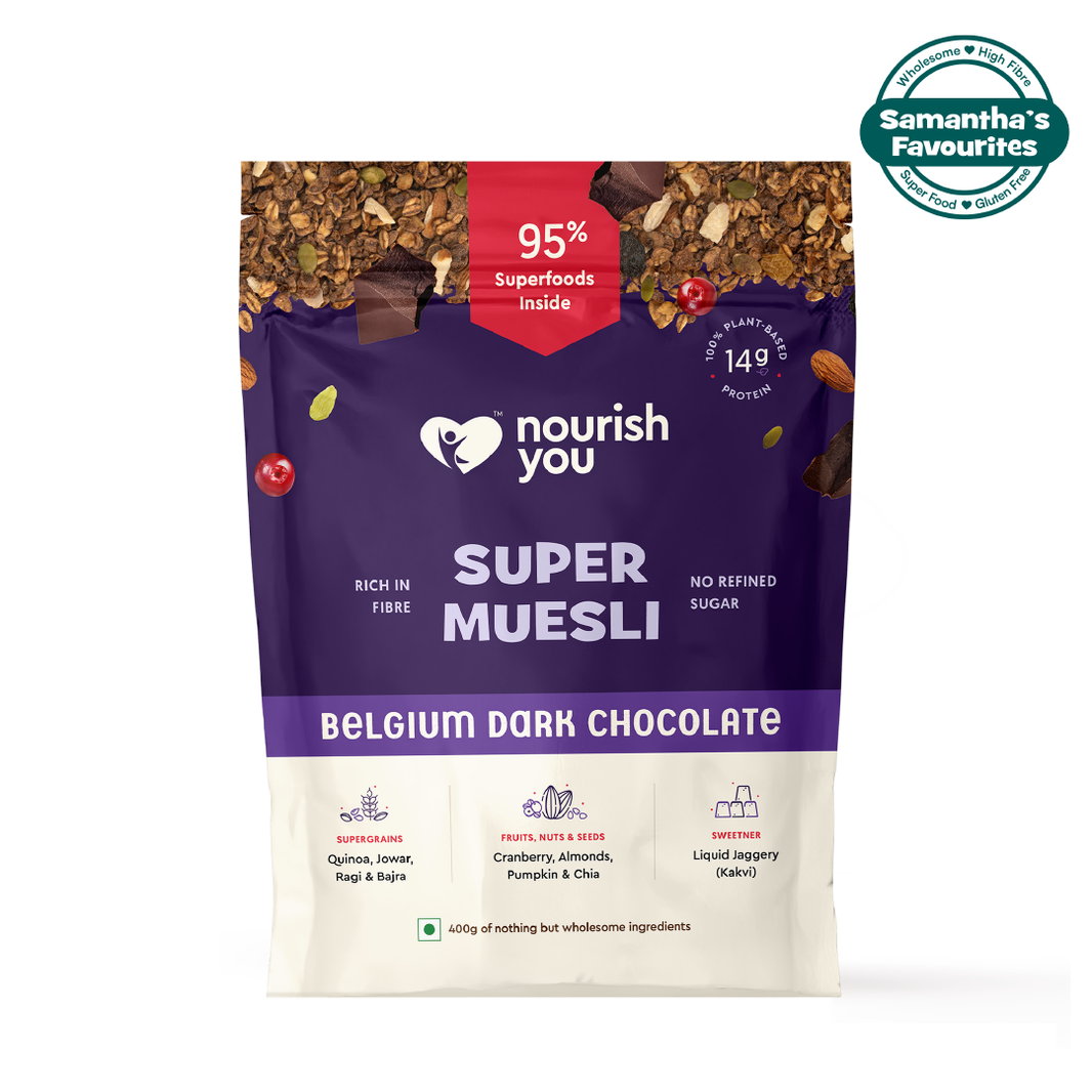 NOURISH YOU SUPER MUSELI BELGIUM DARK CHOCO 400GM