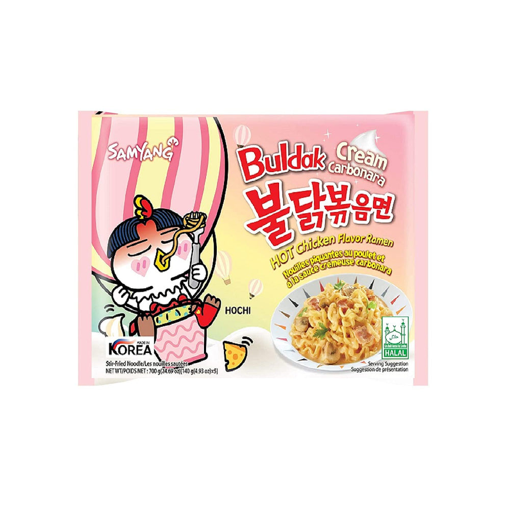 SAMYANG CREAM CARBONARA HOT CHICKEN 140 GM NOODLES PACK
