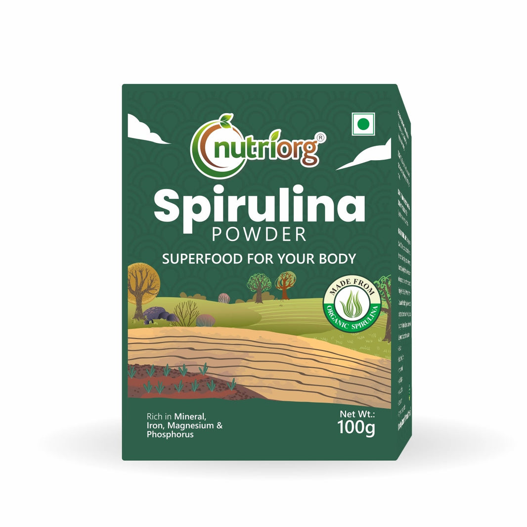 NUTRI ORG SPIRULINA POWDER 100 GM