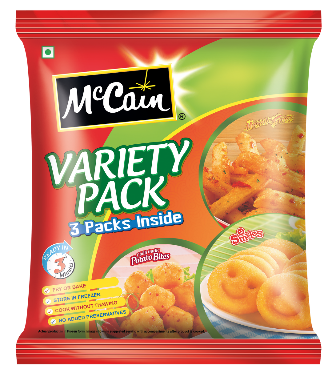 MCCAINS FRIES VARIETY PACK 760GM