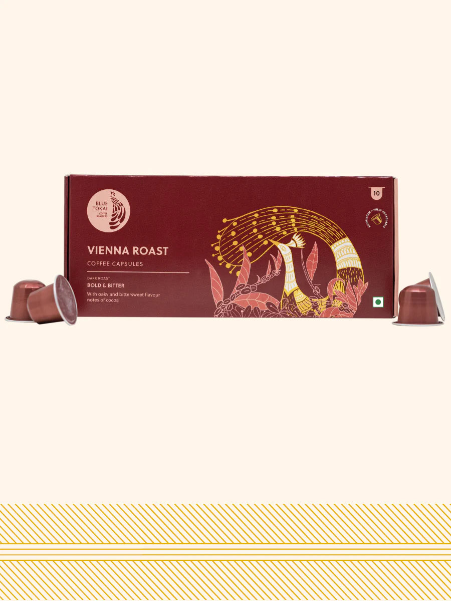 BLUE TOKAI VIENNA ROAST ALUMINIUM COFFEE CAPSULES 10S