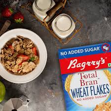 BAGGRYS TOTAL BRAN WHEAT FLAKES NO SUGAR 500 GM - SuperMarcheStore