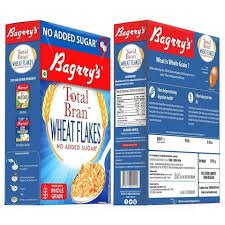BAGGRYS TOTAL BRAN WHEAT FLAKES NO SUGAR 500 GM - SuperMarcheStore
