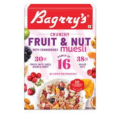 BAGRRYS CRUNCHY FRUIT &NUT MUESLI 400G - SuperMarcheStore