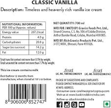 BASKIN ROBBIN CLASSIC VANIILLA 700 ML - SuperMarcheStore