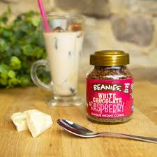 BEANIES INSTANT COFFEE WHITE CHOCO RASPBERRY 50 GM - SuperMarcheStore