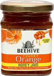BEEHIVE CHUNKY ORANGE HONEY JAM 250 GM - SuperMarcheStore