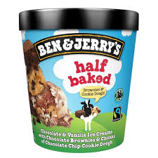 BEN&JERRYS HALF BAKED CARAMELD ICECREAM 465ML - SuperMarcheStore