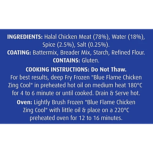 BLUEFLAME CHICKEN ZING COOL - SuperMarcheStore
