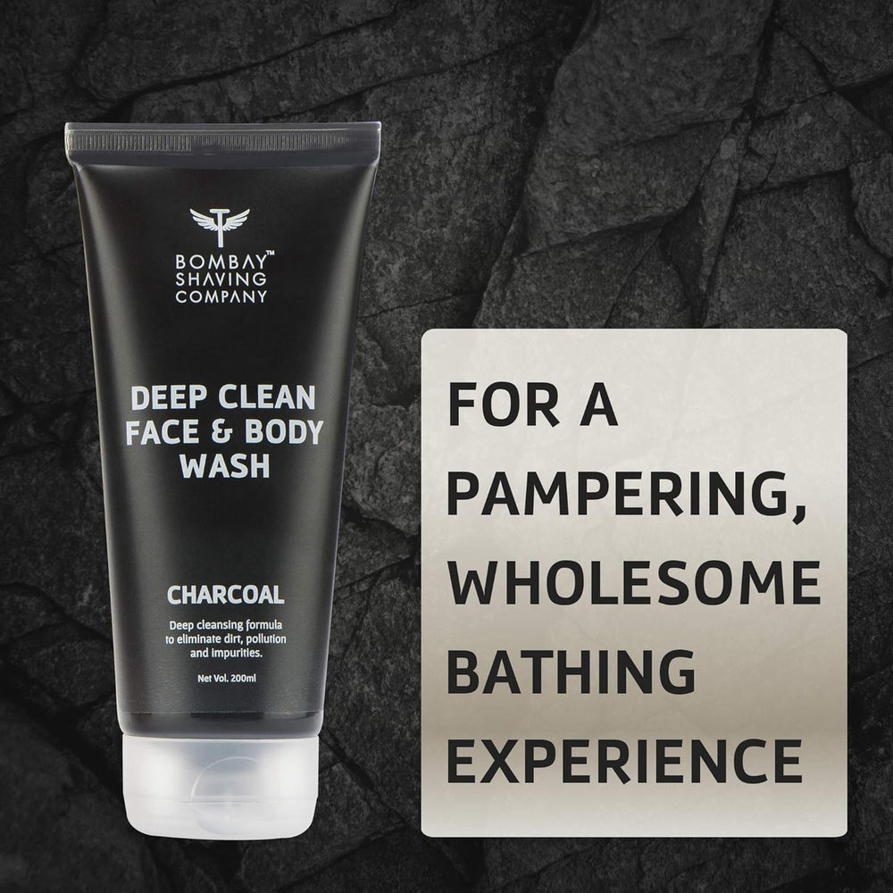 BOMBAY SHAVING COMPANY DEEP CLEAN FACE & BODY WASH CHARCOAL 200ML - SuperMarcheStore