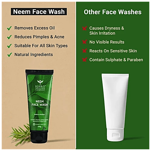 BOMBAY SHAVING COMPANY NEEM FACE WASH 100G - SuperMarcheStore