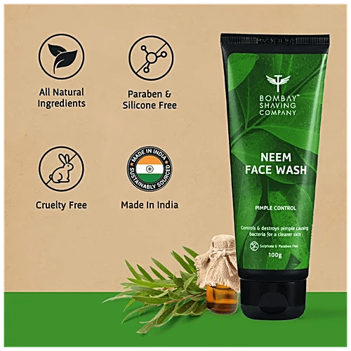 BOMBAY SHAVING COMPANY NEEM FACE WASH 100G - SuperMarcheStore