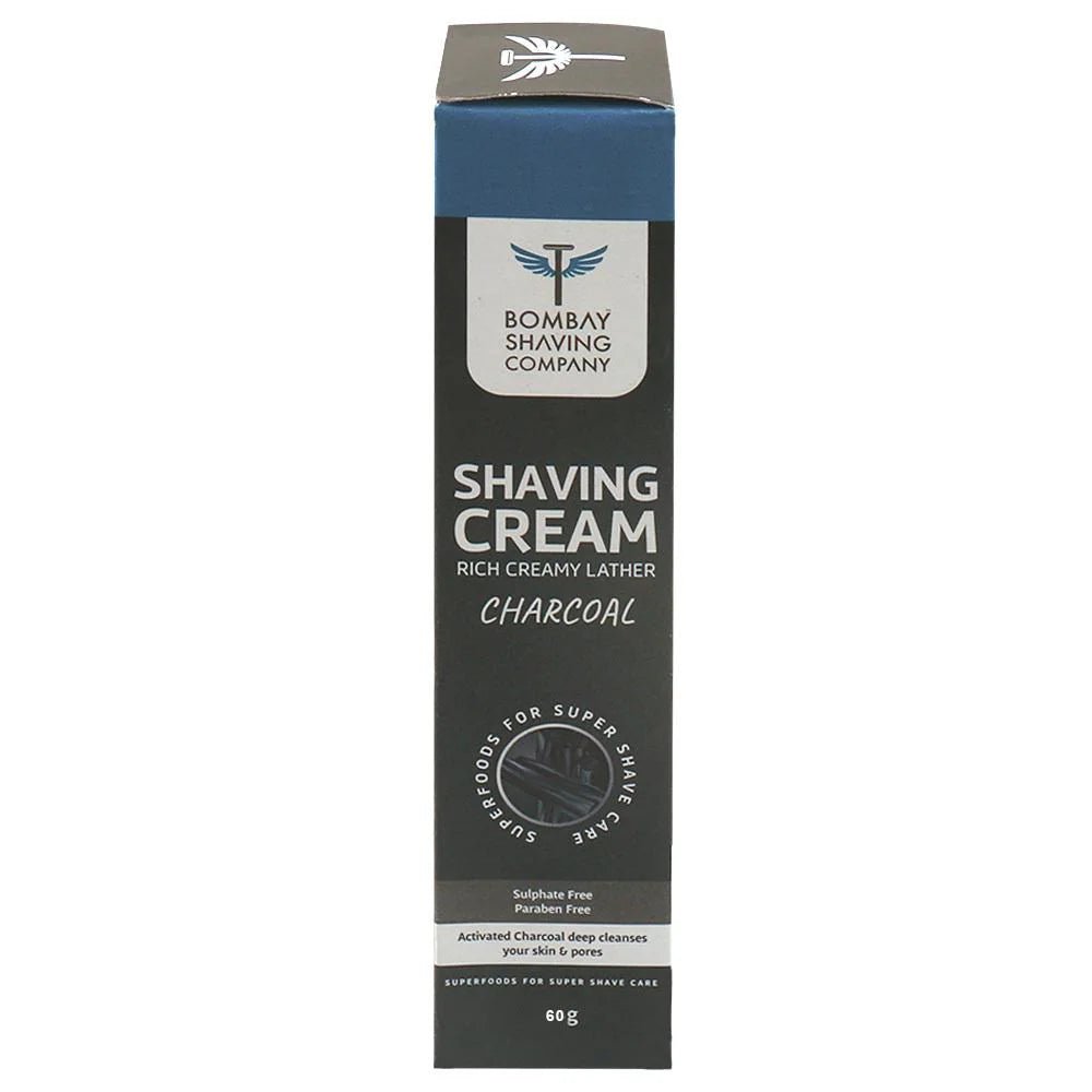 BOMBAY SHAVING COMPANY SHAVING CREAM CHARCOAL 60GM - SuperMarcheStore