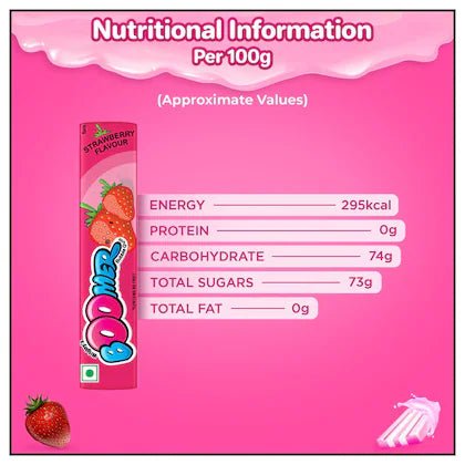 BOOMER BUBBLE GUM STRAWBERRY FLAVOUR 18.6 GM - SuperMarcheStore