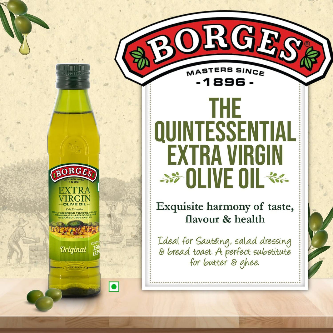 BORGES EXT VIRGIN OLIVE OIL BT 250ML - SuperMarcheStore