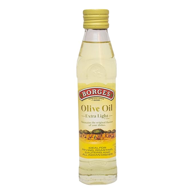 BORGES EXTRA LIGHT OLIVE OIL GLASS 250ML - SuperMarcheStore