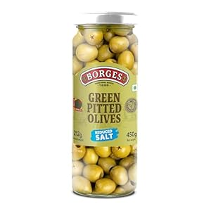 BORGES GREEN PITTED OLIVES - SuperMarcheStore