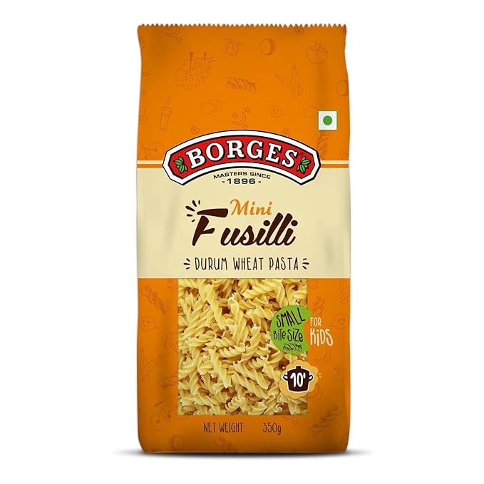 BORGES MINI FUSILLI PASTA 350 GM - SuperMarcheStore
