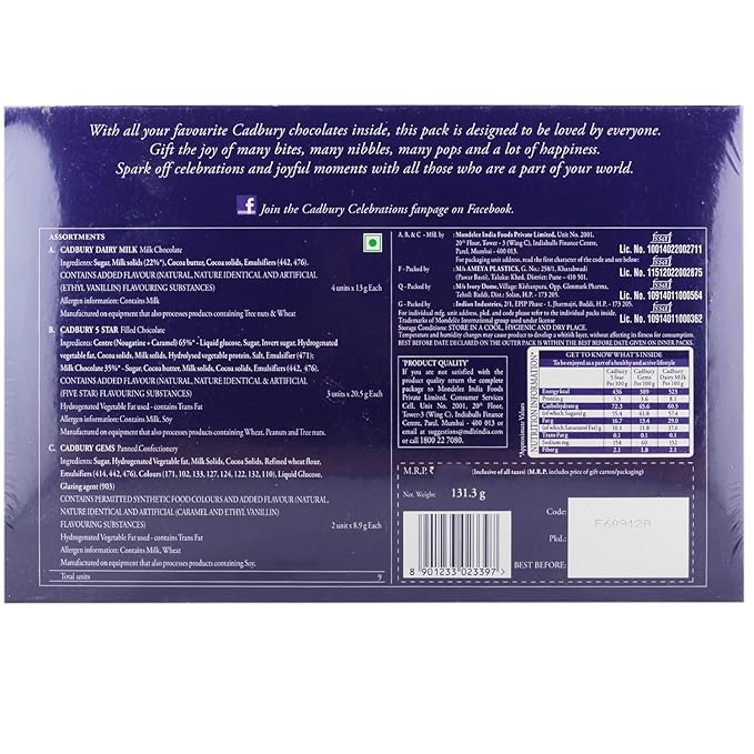 CADBURY CELEBRATIONS BOX 113.80 GM - SuperMarcheStore