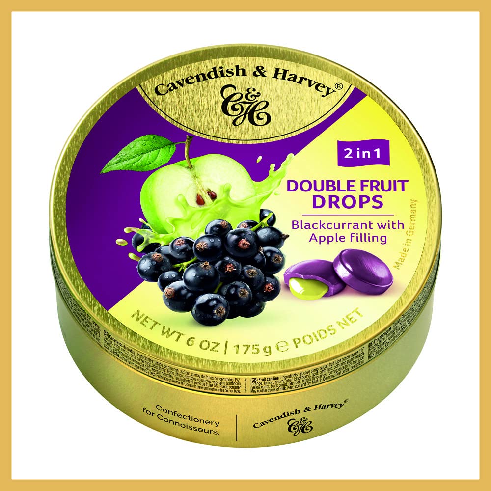 CAVENDISH & HARVEY BLACKCURRENT WITH APPLE FILLING DROP 200G - SuperMarcheStore