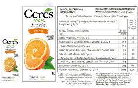 CERES FRUIT JUICE ORANGE 1 LTR - SuperMarcheStore