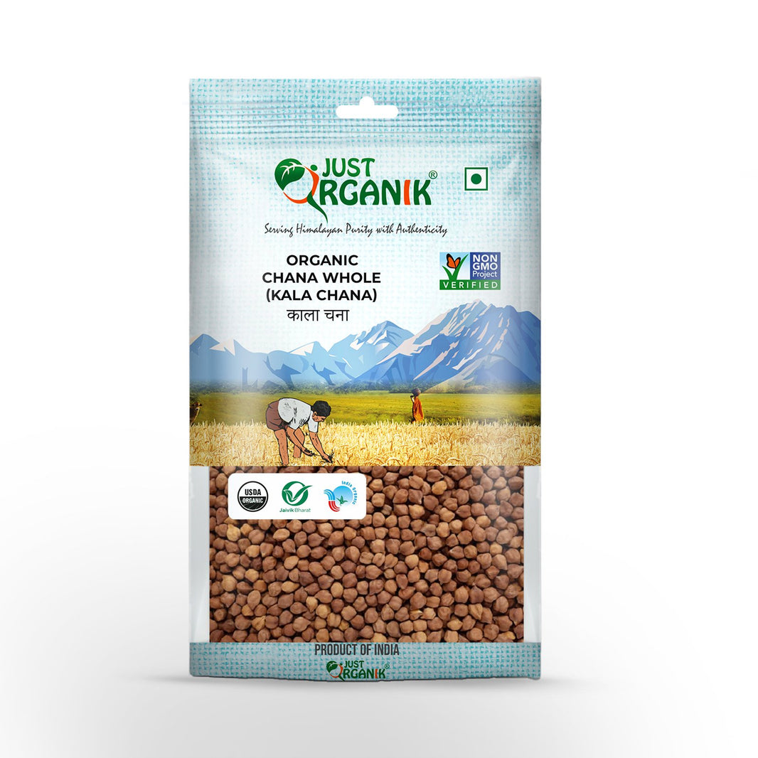 JUST ORGANIK CHANA WHOLE-KALA CHANA 500G