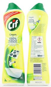 CIF CREAM LEMON CLEANING PARTICLES 500ML - SuperMarcheStore
