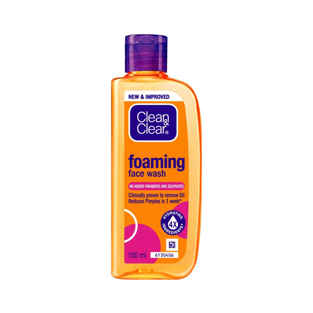CLEAN & CLEAR FOAMING FACE WASH, 100ML - SuperMarcheStore
