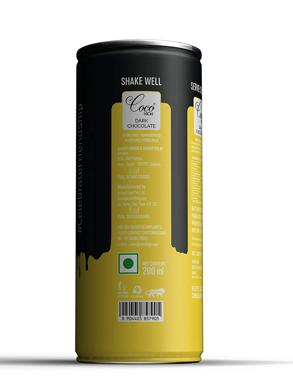 COCO HIGH DARK CHOCOLATE 200 ML - SuperMarcheStore