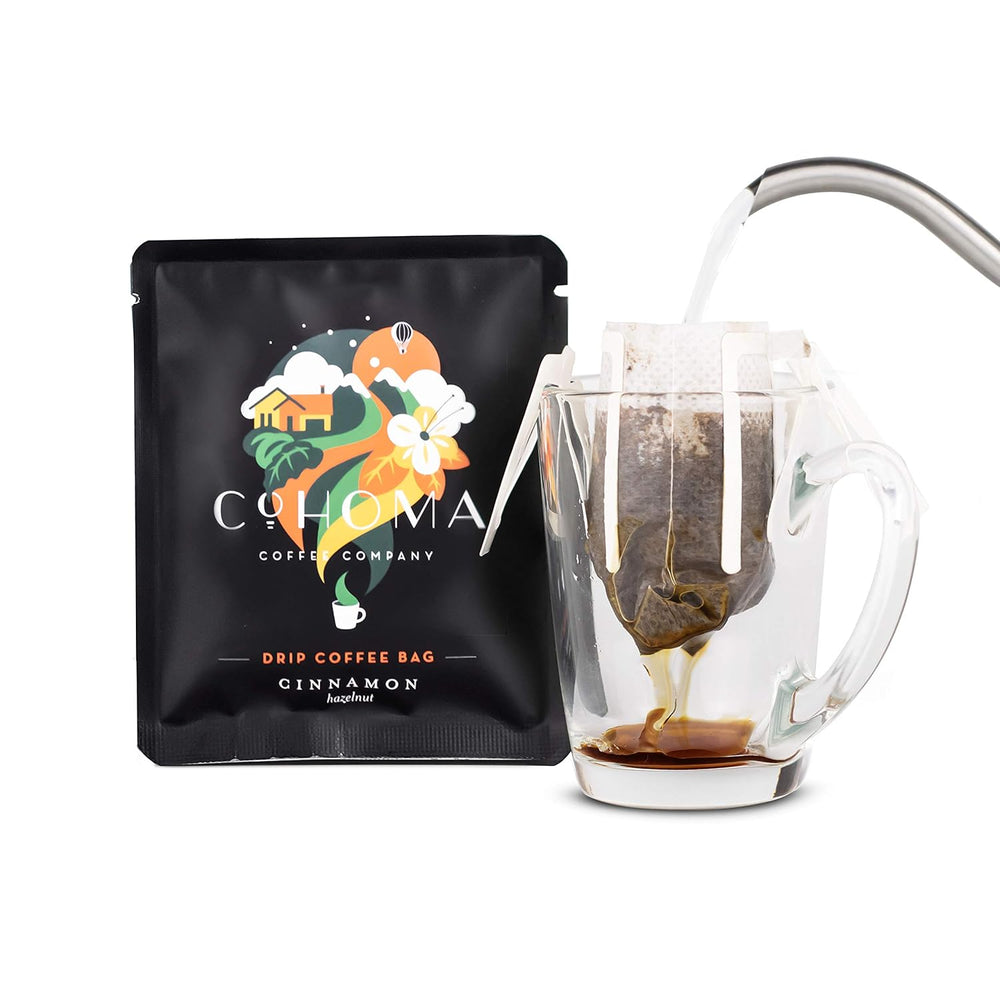 COHOMA DRIP COFFEE BAGS CINNAMON HAZELNUT 10N - SuperMarcheStore