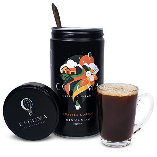 COHOMA ROASTED COFFEE CINNAMON HAZELNUT CAN 250G - SuperMarcheStore