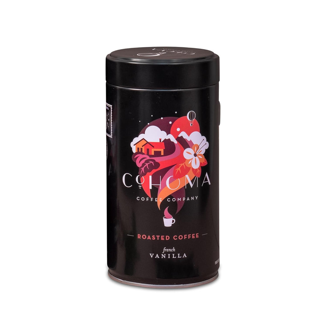 COHOMA ROASTED COFFEE FRENCH VANILA CAN 250G - SuperMarcheStore