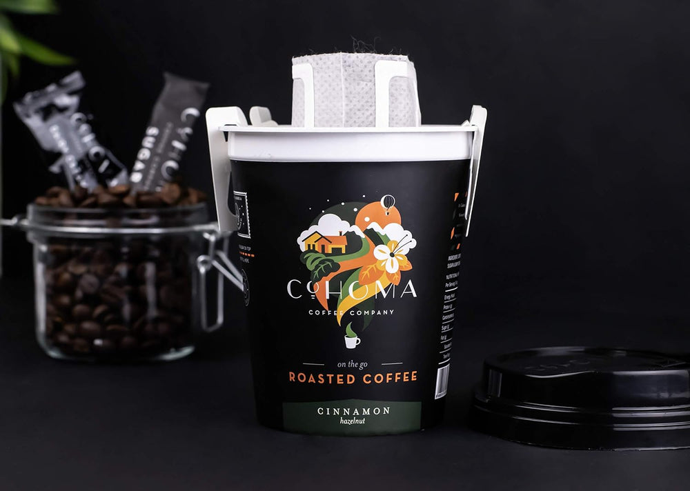 COHOMA ROASTED COFFEE ON THE GO CINNAMON HAZELNUT 24G - SuperMarcheStore