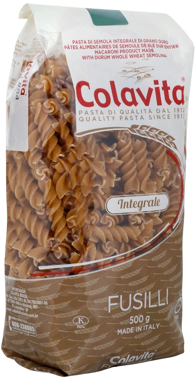 COLAVITA FUSILLI WHOLE WHEAT PASTA, 500G - SuperMarcheStore