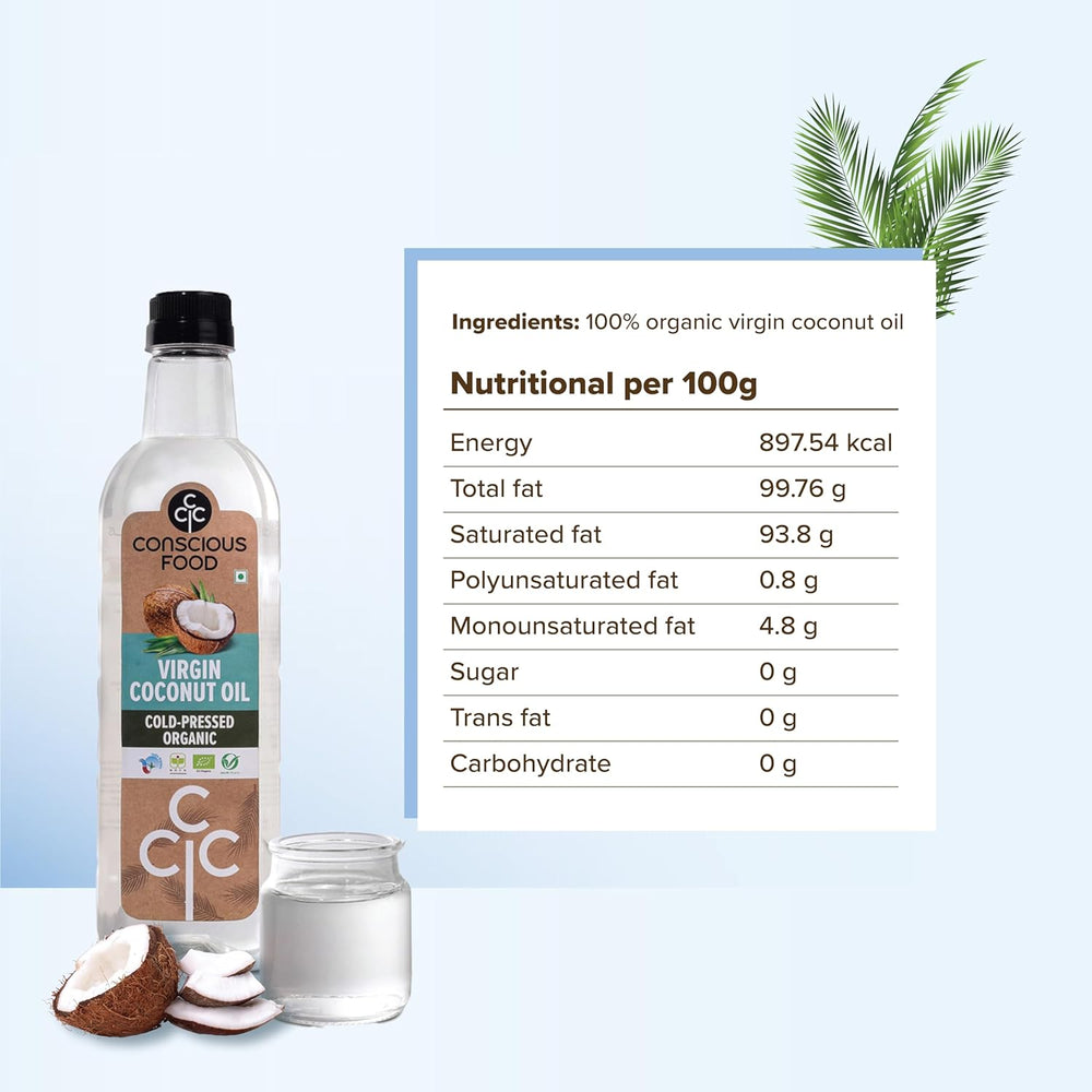 CONSCIOUS FOOD VIRGIN COCONUT OIL 500 ML - SuperMarcheStore