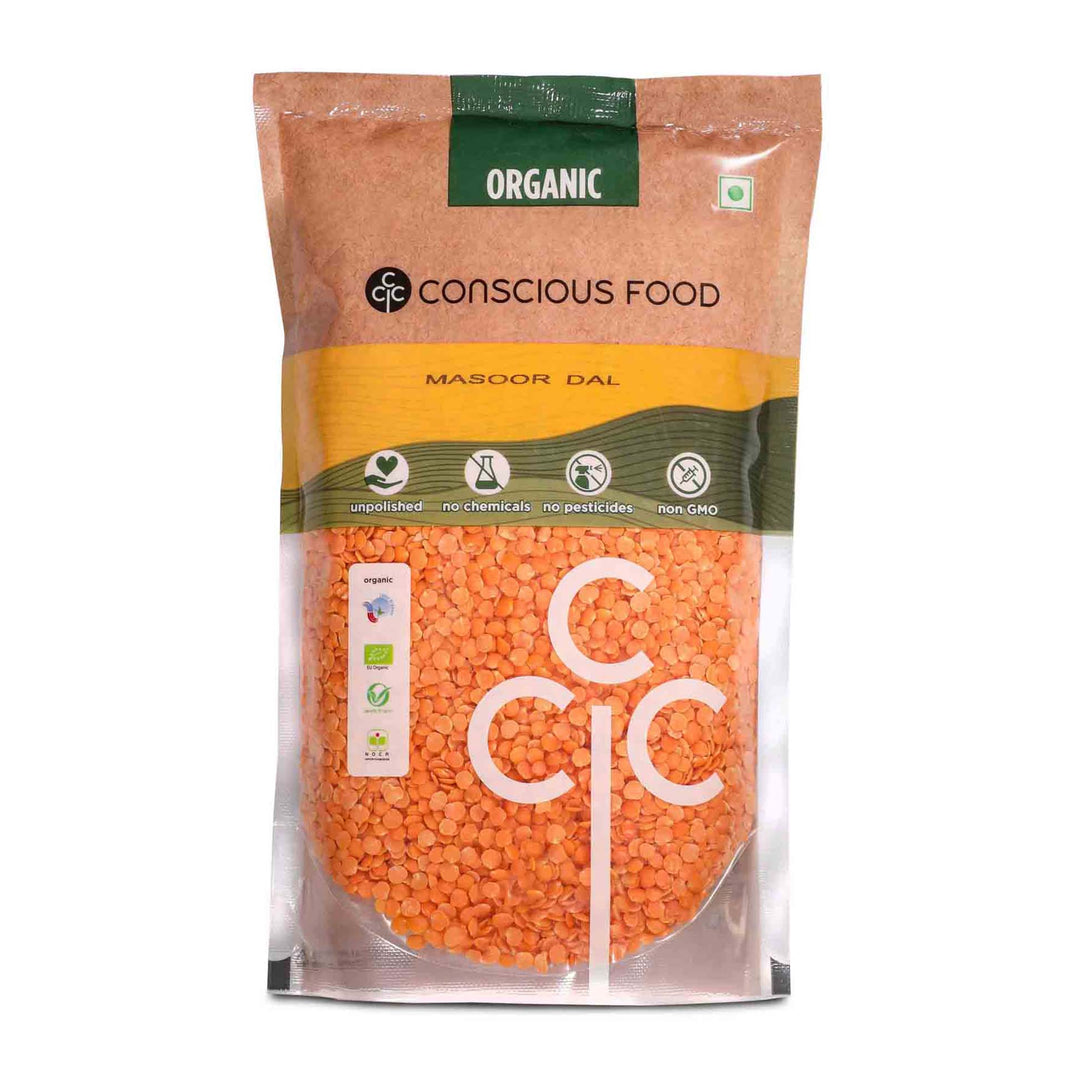CONSIOUS FOOD MASOOR DAL RED 500 GM - SuperMarcheStore