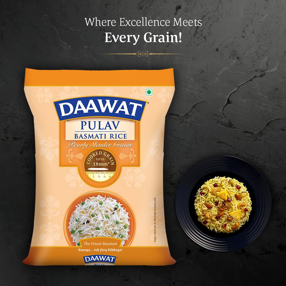 DAAWAT PULAV BASMATI RICE 5KG - SuperMarcheStore